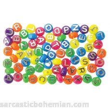 The Beadery 4-Ounce Bag of Mixed Alphabet Beads Neon with Silver B007SF9DCQ